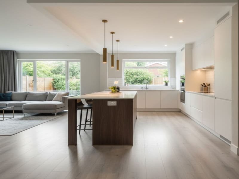 floorscore-zertifizierungsetikett für innenraumluftqualität auf spc-fußböden